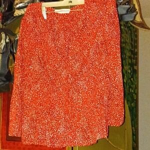 ba&sh Red Speckled Blouse